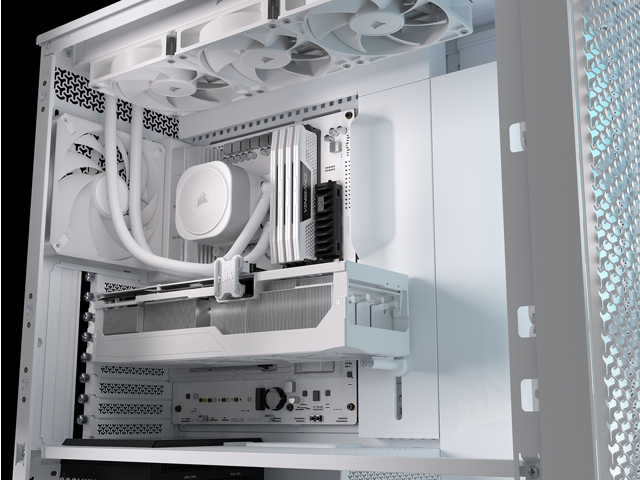 CORSAIR - 5000D RS ARGB Mid-Tower Modular PC Case - White - image 12