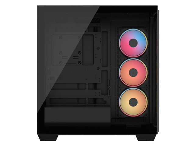 CORSAIR - 3500X LX-R RGB iCUE LINK Mid-Tower PC Case - Black - image 7