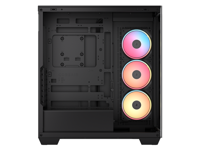 CORSAIR - 3500X LX-R RGB iCUE LINK Mid-Tower PC Case - Black - image 8