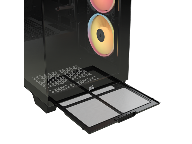 CORSAIR - 3500X LX-R RGB iCUE LINK Mid-Tower PC Case - Black - image 12