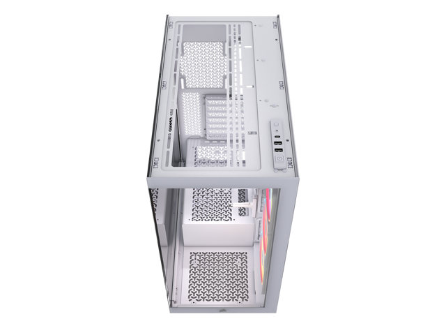 CORSAIR - 3500X LX-R RGB iCUE LINK Mid-Tower PC Case - White - image 3