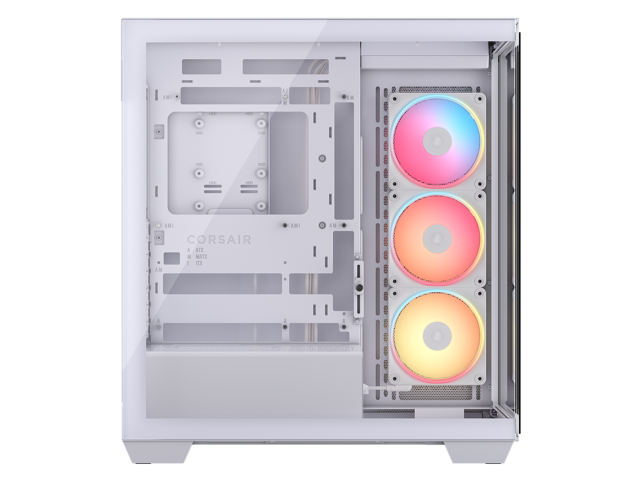 CORSAIR - 3500X LX-R RGB iCUE LINK Mid-Tower PC Case - White - image 5