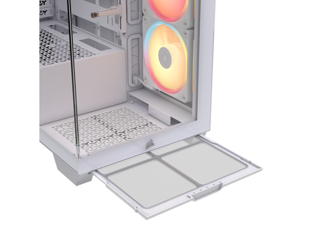 CORSAIR - 3500X LX-R RGB iCUE LINK Mid-Tower PC Case - White - image 10