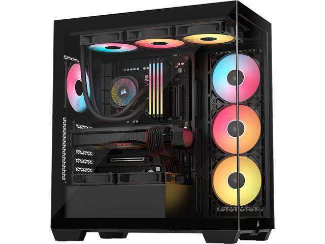 CORSAIR 3500X RS-R ARGB Mid-Tower PC Case - 3x Pre-Installed RS120-R ARGB Fans - GPU Anti-Sag Arm - Tempered Glass - Fits up to 10x 120mm Fans -...