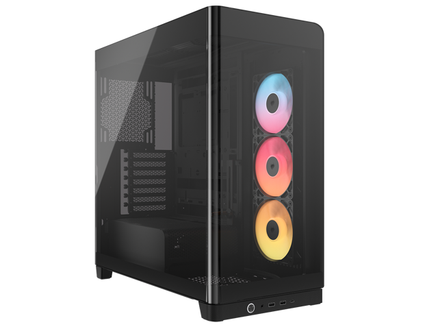 CORSAIR - FRAME 4500X RS-R ARGB Panoramic Glass Mid-Tower PC Case - Black - image 3