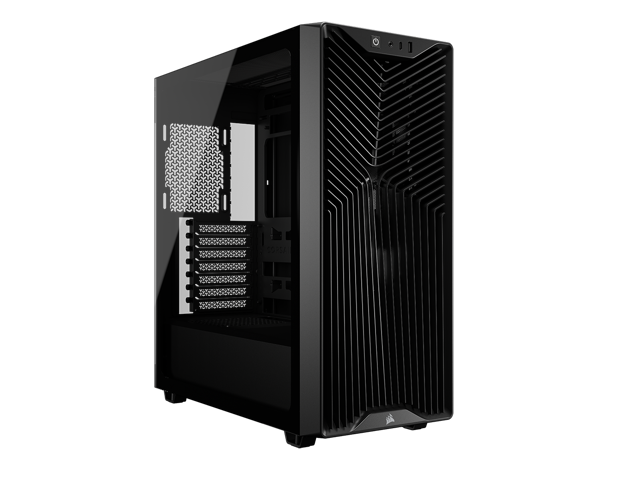 CORSAIR 3200D RS Mid-Tower PC Case - Supports a 360mm radiator - USB Type-C/Type-A front I/O port - 9x 120mm fans and 4x 140mm fans - GPU Anti-sag.