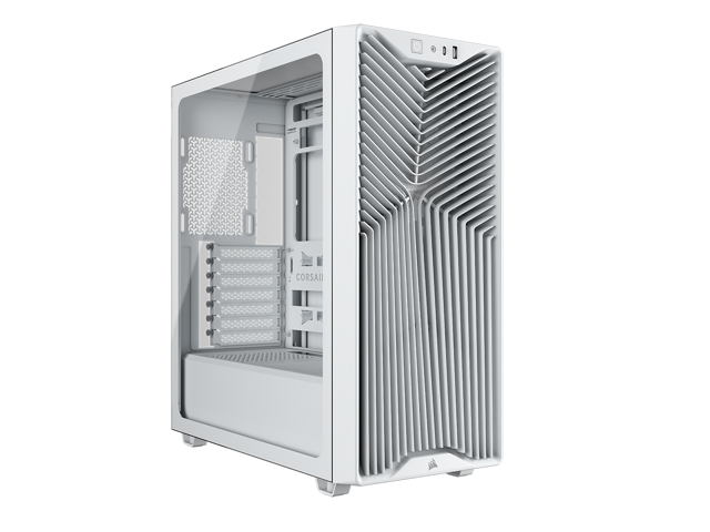 CORSAIR 3200D RS Mid-Tower PC Case - Supports a 360mm radiator - ASUS BTF, MSI Project Zero, and Gigabyte Project Stealth Compatible - Angled... Case