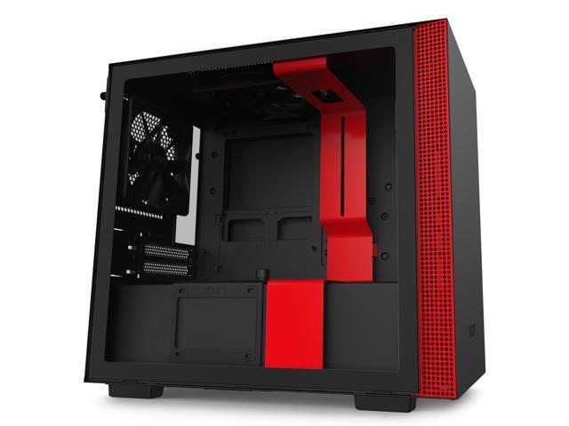 NZXT H210 - Mini-ITX PC Gaming Case - Front I/O USB Type-C Port - Tempered Glass Side Panel - Cable Management System - Water-Cooling Ready -...