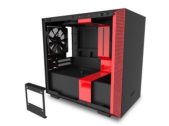 NZXT H210 - Mini-ITX PC Gaming Case - Front I/O USB Type-C Port - Tempered Glass Side Panel - Cable Management System - Water-Cooling Ready -...