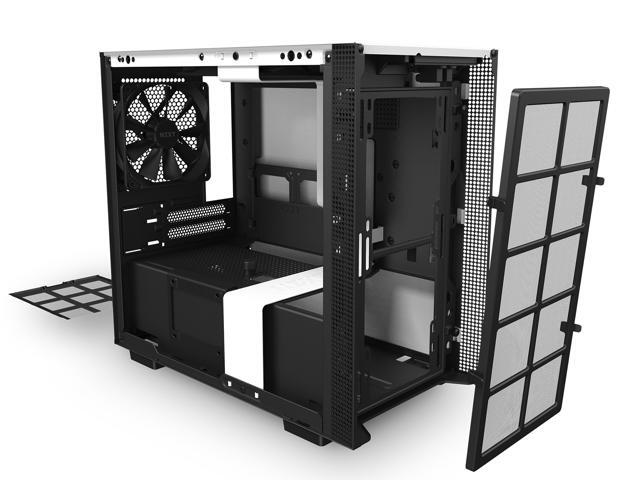 NZXT H210i - Mini-ITX PC Gaming Case - Front I/O USB Type-C Port - Tempered Glass Side Panel Cable Management - Water-Cooling Ready - Integrated...