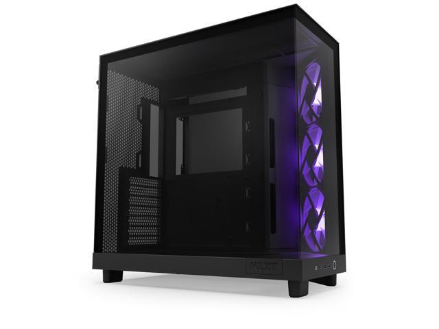 NZXT - H6 Flow RGB ATX Mid-Tower PC Case with Dual Chamber - Black - image 6
