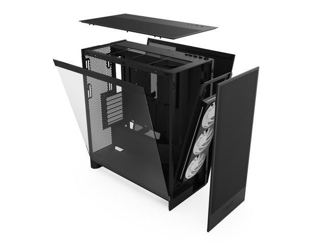 NZXT - H7 Flow 2024 Mid-Tower ATX PC Case with RGB Fans - Black - image 9