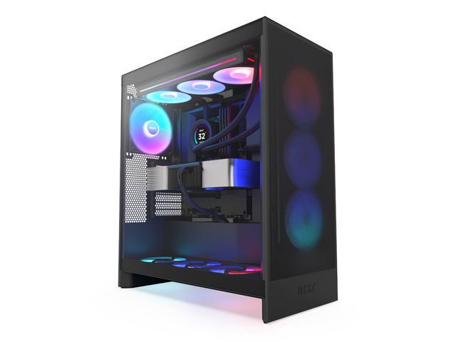 NZXT - H7 Flow 2024 Mid-Tower ATX PC Case with RGB Fans - Black - image 11