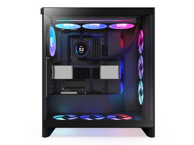 NZXT - H7 Flow 2024 Mid-Tower ATX PC Case with RGB Fans - Black - image 10