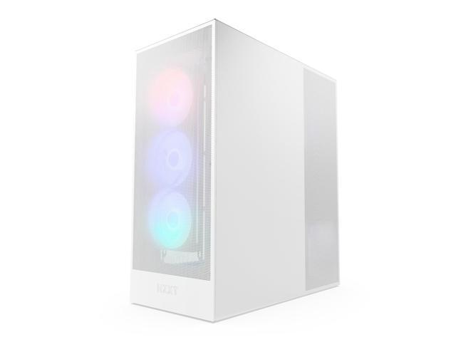 NZXT - H7 Flow 2024 Mid-Tower ATX PC Case with RGB Fans - White - image 3