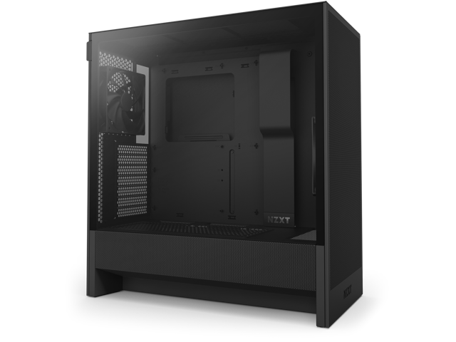 NZXT - H5 Flow 2024 Compact ATX Mid-Tower Airflow PC Case - Black - image 3