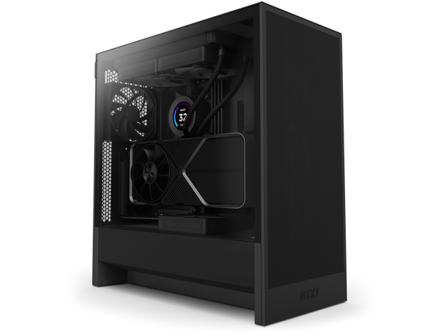 NZXT - H5 Flow 2024 Compact ATX Mid-Tower Airflow PC Case - Black - image 11