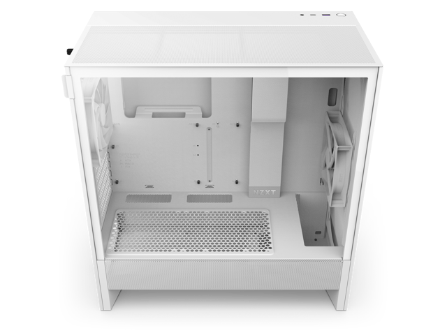 NZXT - H5 Flow 2024 Compact ATX Mid-Tower Airflow PC Case - White - image 5
