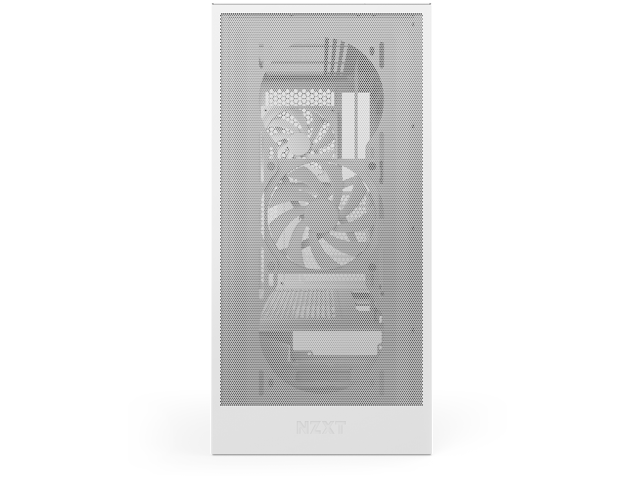 NZXT - H5 Flow 2024 Compact ATX Mid-Tower Airflow PC Case - White - image 8