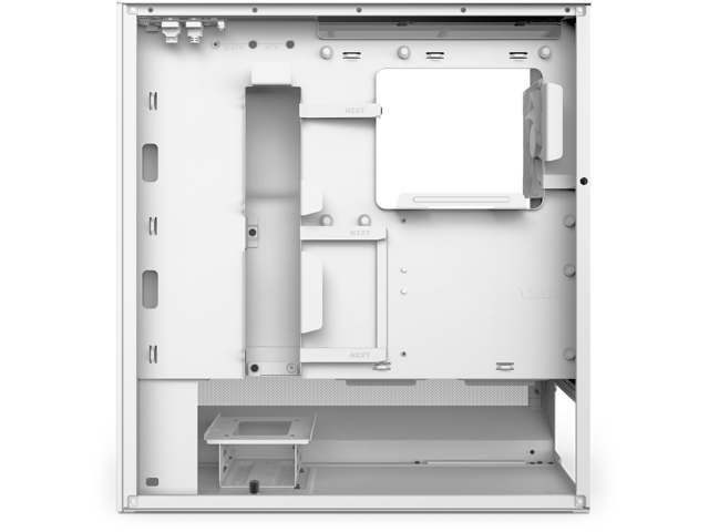 NZXT - H5 Flow RGB 2024 Compact ATX Mid-Tower Airflow PC Case - White - image 7