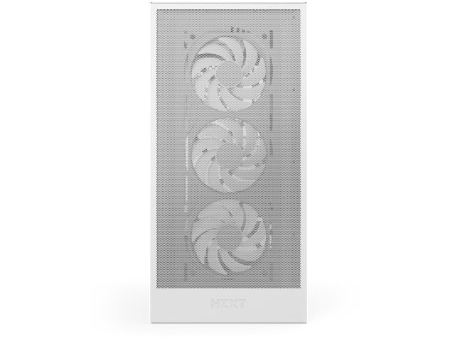 NZXT - H5 Flow RGB 2024 Compact ATX Mid-Tower Airflow PC Case - White - image 8