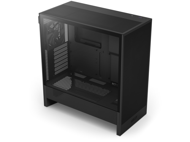 NZXT - H5 Flow RGB 2024 Compact ATX Mid-Tower Airflow PC Case - Black - image 3