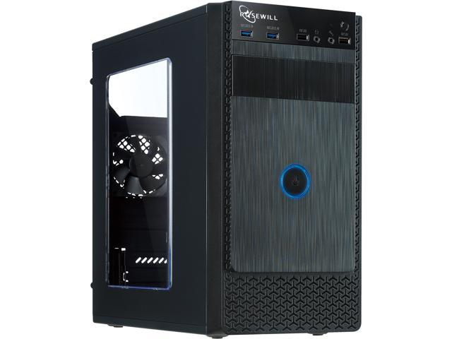 Rosewill FBM-X1 Black Steel / Plastic Mini Tower Case with Side Panel Window