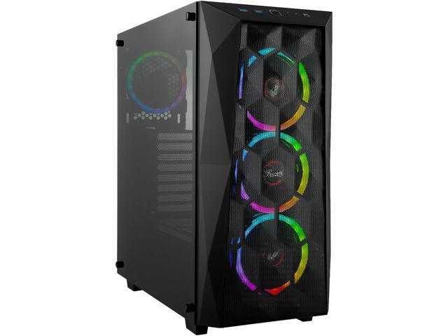 Rosewill SPECTRA X ATX Mid-Tower Gaming PC Computer Case, Supports 240mm & 360mm Liquid Coolers, 4 Dual-Ring RGB LED Fans, Steel Airflow Mesh, Tempered Glass, LED Mode Control