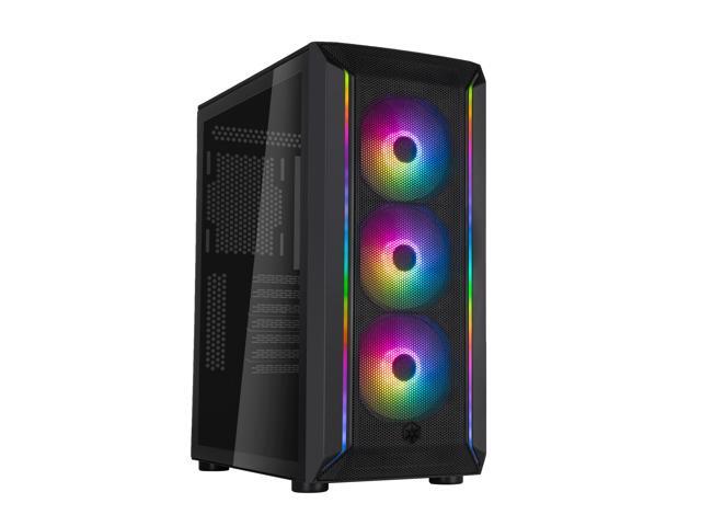 SilverStone FARA 511Z High Airflow ATX Gaming Chassis with Excellent Cooling Potential Case SST-FA511Z-BG Black