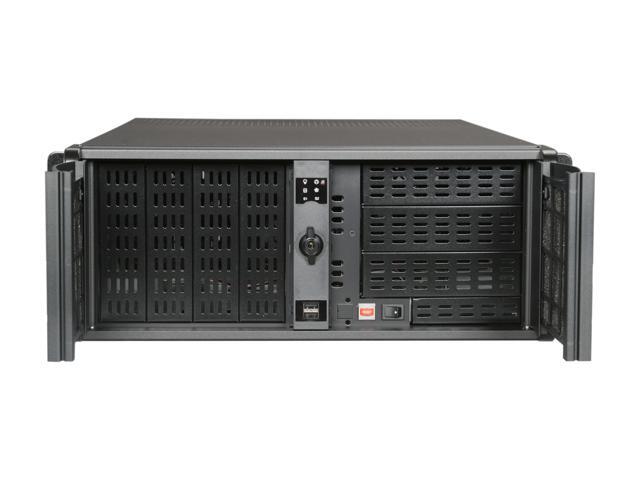 iStarUSA D-400L-7 Black 4U Rackmount High Performance Chassis - Black Bezel