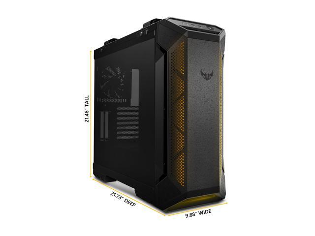 ASUS TUF Gaming GT501 Mid-Tower Computer Case for up to EATX Motherboards with USB 3.0 Front Panel, Smoked Tempered Glass, Steel Construction, and...