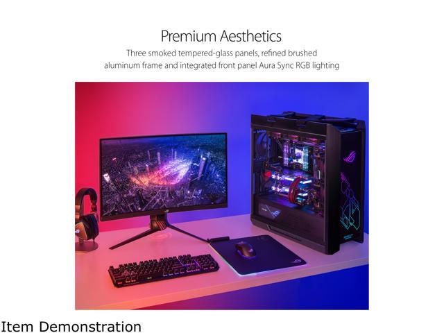 ASUS ROG Strix Helios GX601 RGB Mid-Tower Computer Case for up to EATX Motherboards with USB 3.1 Front Panel, Smoked Tempered Glass, Brushed...