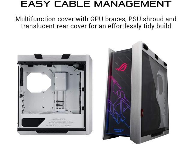 ASUS ROG Strix Helios GX601 White Edition RGB Mid-Tower Computer Case for ATX/ EATX Motherboards with Tempered Glass, Aluminum Frame, GPU Braces,...