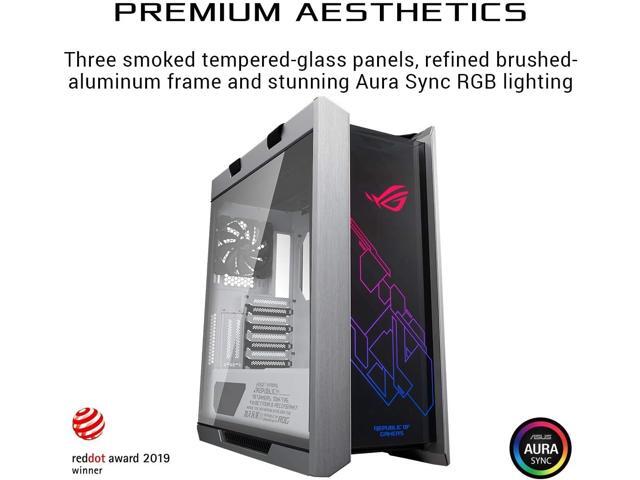 ASUS ROG Strix Helios GX601 White Edition RGB Mid-Tower Computer Case for ATX/ EATX Motherboards with Tempered Glass, Aluminum Frame, GPU Braces,...