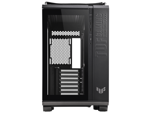 ASUS TUF Gaming GT502 Black ATX Mid-Tower Computer Case with Front Panel RGB Button, USB 3.2 Type-C and 2x USB 3.0 Ports, 2- way Graphic Card.