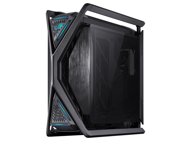 ASUS ROG Hyperion GR701 EATX full-tower computer case with semi-open structure, tool-free side panels, supports up to 2 x 420mm radiators, built-in...