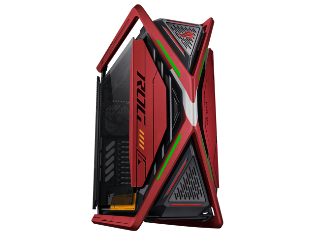 ASUS ROG Hyperion GR701 EVA-02 EATX full-tower computer case with Semi-open structure, tool-free side panels, supports up to 2 x 420mm radiators,...