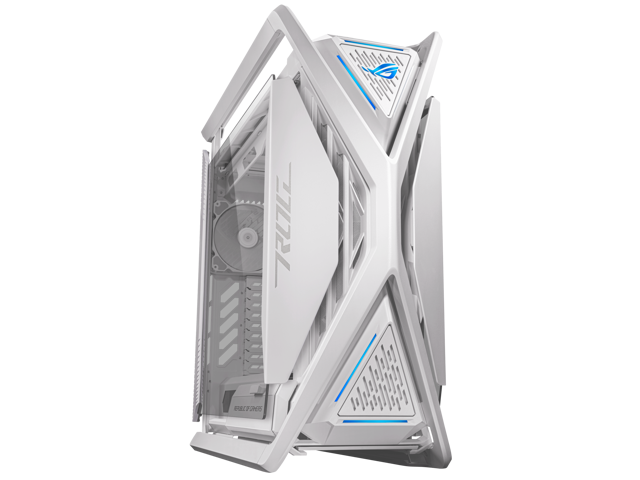 ASUS ROG Hyperion GR701 EATX full-tower computer case with Semi-open structure, tool-free side panels, supports up to 2 x 420mm radiators, built-in...