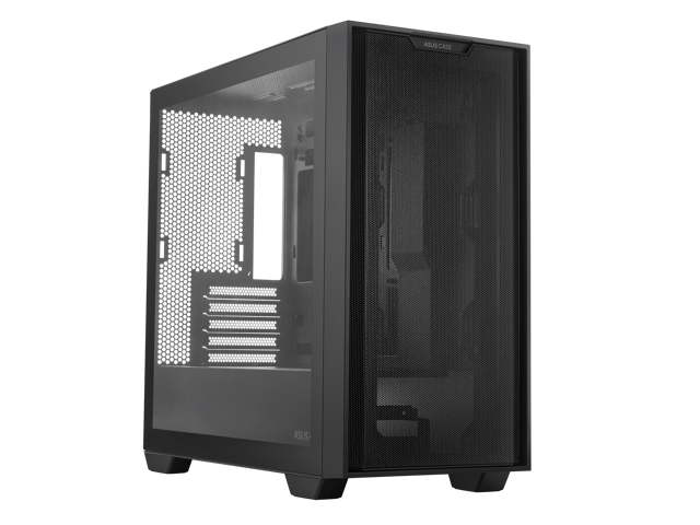 ASUS A21/BLK// Micro ATX Computer Case Steel / Plastic / Tempered Glass-Black
