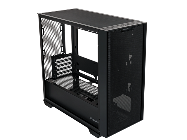 ASUS A21/BLK// Micro ATX Computer Case Steel / Plastic / Tempered Glass-Black