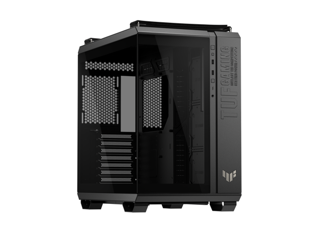 ASUS TUF Gaming GT502 Horizon ATX Mid-Tower Gaming Case (boundless panoramic design, dual-chamber, independent CPU and GPU cooling zones, tool-free...