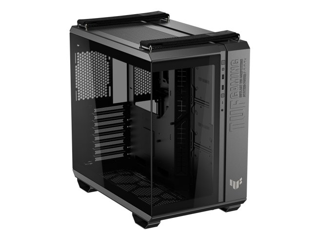 ASUS TUF Gaming GT502 Horizon ATX Mid-Tower Gaming Case (boundless panoramic design, dual-chamber, independent CPU and GPU cooling zones, tool-free...