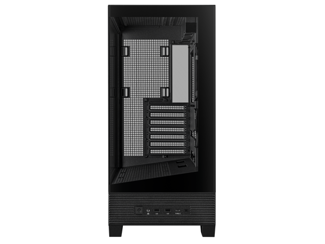 ASUS A31 Black ATX Mid-Tower Gaming Case, Dual-sided tempered glass, Frameless Design, BTF Hidden Connectors, 360 AIO Support, 8° Angled Base, ARGB...