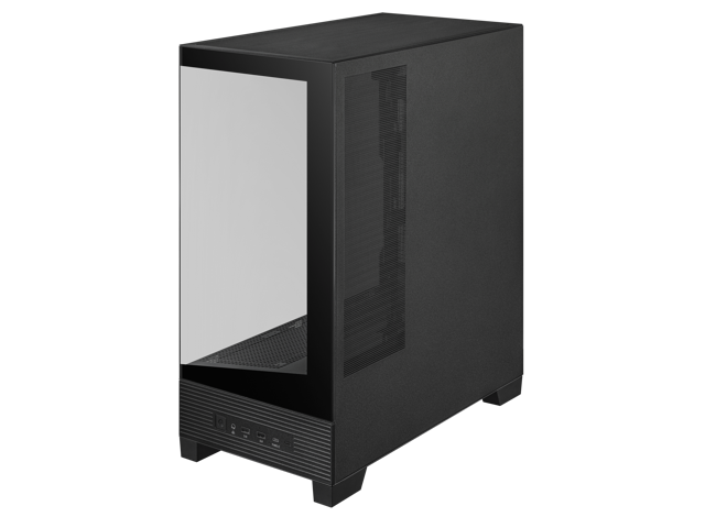 ASUS A31 Black ATX Mid-Tower Gaming Case, Dual-sided tempered glass, Frameless Design, BTF Hidden Connectors, 360 AIO Support, 8° Angled Base, ARGB...