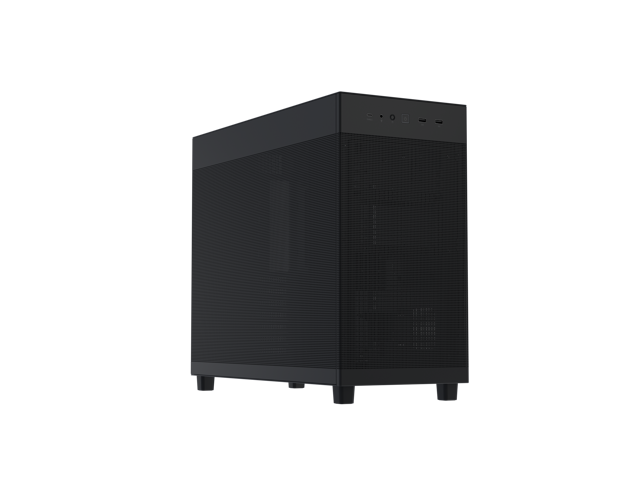 ASUS Prime AP303 Black Edition Mesh-Panel 44-Liter ATX PC case, structural GPU bracket, 360mm radiator support, 180mm ATX PSU's, 20Gbps USB Type-C
