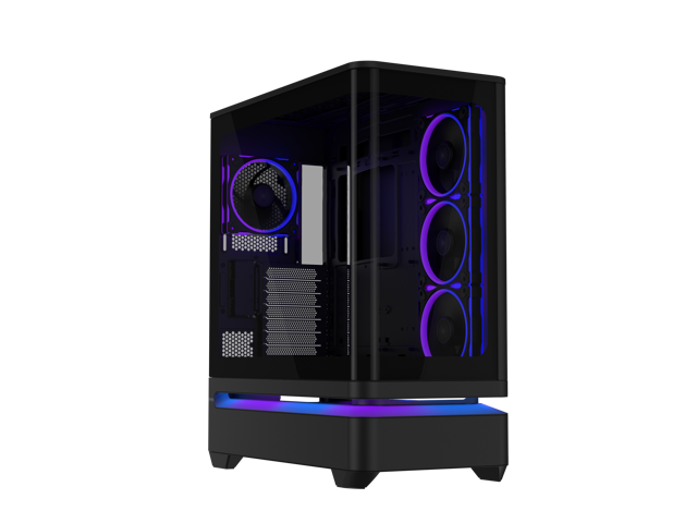 ASUS Prime AP304 ARGB ATX PC Gaming Case Tempered Curved Glass; Four Built-in ARGB Fans; Supports Graphics Cards up to 420mm Long; 360mm-long...