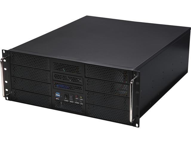 Athena Power RM-4UWIN525P808 Black 4U Rackmount Server Case