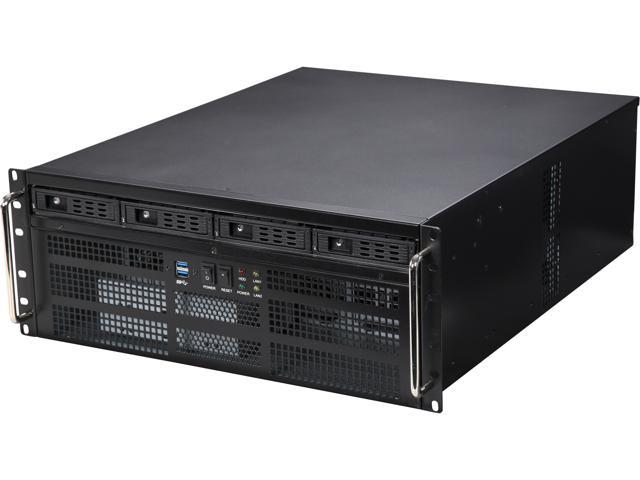Athena Power RM-4U8G1043 Black 4U Rackmount Server Case