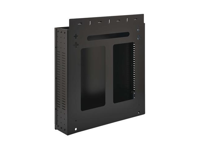 Tripp Lite SmartRack 2U Low-Profile Vertical-Mount Vented Wall-Mount Mini Rack Enclosure - Black SRWO2UBRKT