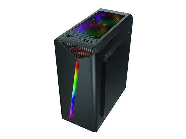 Bgears b-Vigor RGB Black Computer Case with RGB Front Panel